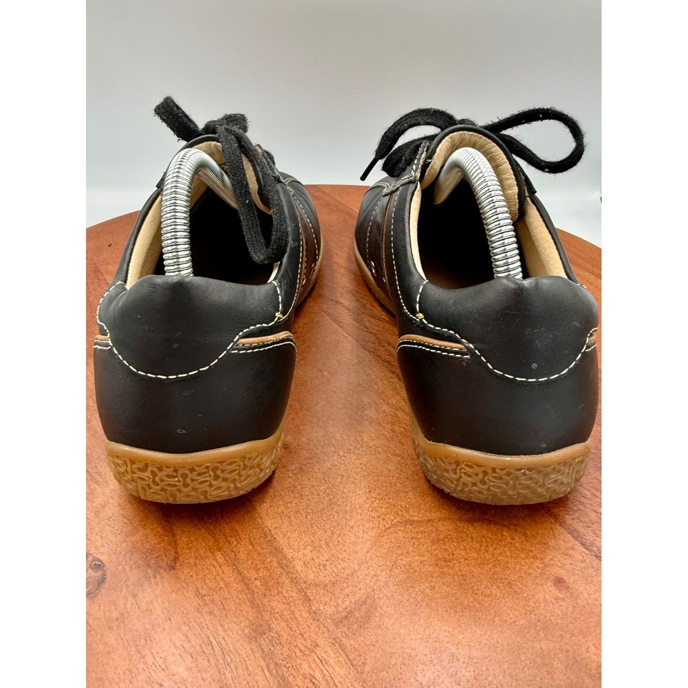 Coach Mens Meyer Black Leather Low Top Signature Logo Sneakers Size 8M F289 - Picture 6 of 12